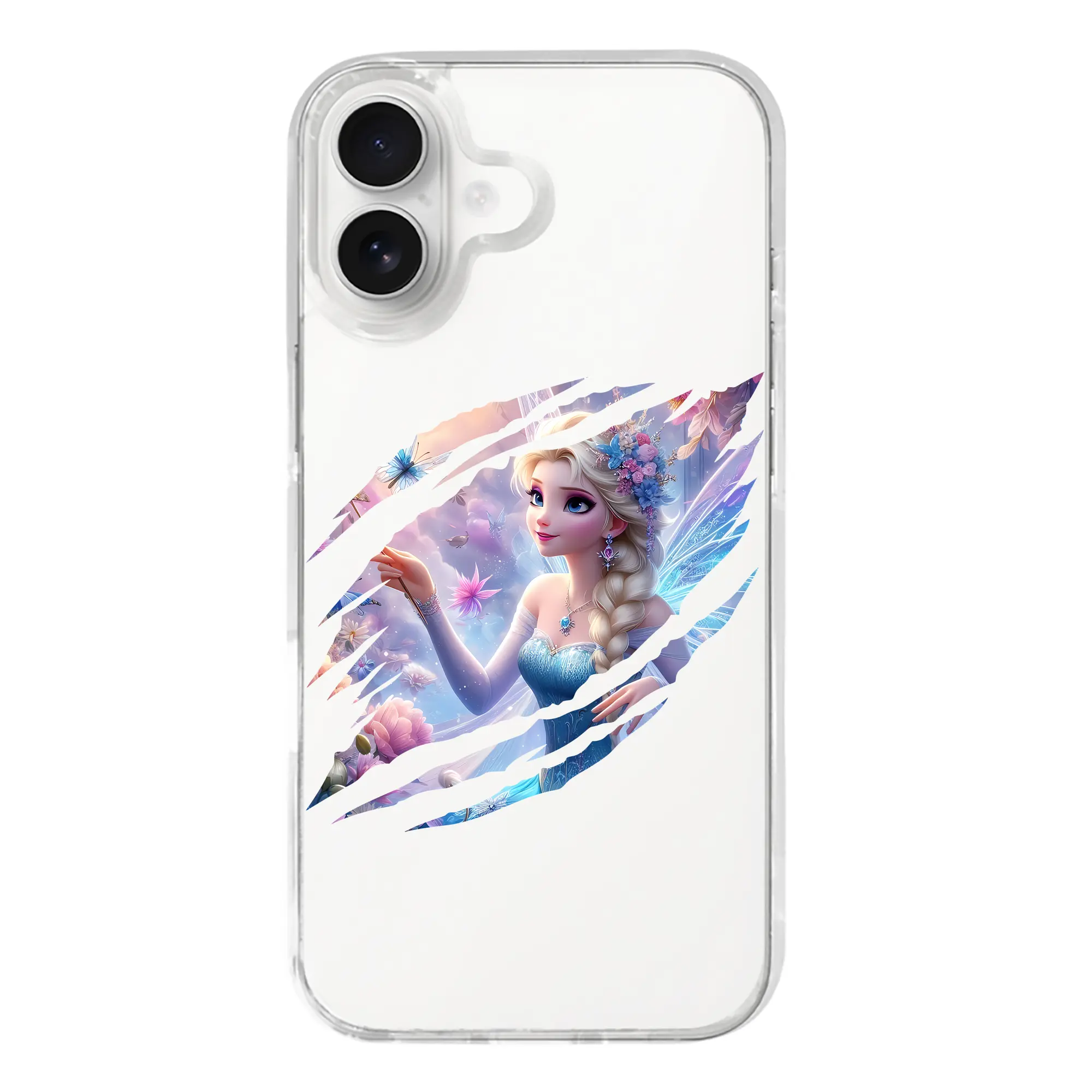 アナと雪の女王(Frozen) グッズ エルサ(Elsa) - iPhone 17シリーズ 透明スマホケース – 薄型・耐衝撃・精密フィット保護カバー